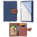 Multi-functional Wallet Card Bag Can be Attached to The Phone or The Car(Blue)