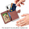 Multi-functional Wallet Card Bag Can be Attached to The Phone or The Car(Blue)