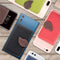 Multi-functional Wallet Card Bag Can be Attached to The Phone or The Car(Blue)