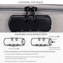 ZJ02 Waterproof Polyester Multi-layer Document Storage Bag Laptop Bag for All Sizes of Laptops, with Password Lock(Black)