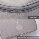 ZJ02 Waterproof Polyester Multi-layer Document Storage Bag Laptop Bag for All Sizes of Laptops, with Password Lock(Grey)