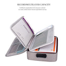 ZJ02 Waterproof Polyester Multi-layer Document Storage Bag Laptop Bag for All Sizes of Laptops, with Password Lock(Grey)