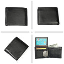 8020 Horizontal Retro Crazy Horse Texture Leather Anti-magnetic RFID Wallet Clutch Bag for Men, with Card Slots(Black)