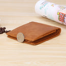 TP-173 Ultra-Thin Multi-functional Retro Cowhide Leather Multiple Card Slots Wallet(Coffee)