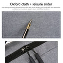 POFOKO Large-capacity Waterproof Oxford Cloth Business Casual Backpack with External USB Charging Design for 15.6 inch Laptops (Grey)