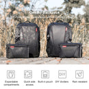 PGYTECH P-CB-020 2 in 1 Waterproof Shockproof Outdoor Dual Shoulders Backpack + Single Shoulder Bag (Black)