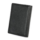 KB86 Genuine Cowhide Leather Solid Color Card Holder Wallet RFID Blocking Coin Purse Card Bag Protect Case with 5 Card Slots & Photo Frame & Business Card Position, Size: 10.6*7.6*1.8 cm(Black)