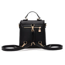 Rivet Pattern Leisure Fashion PU Double Shoulder Bag Handbag(Army Green)