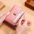 3522 Short Anti-magnetic RFID Wallet Multi-function Wallet for Ladies, with Card Slots(Blue)
