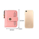 3522 Short Anti-magnetic RFID Wallet Multi-function Wallet for Ladies, with Card Slots(Red)