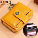 3522 Short Anti-magnetic RFID Wallet Multi-function Wallet for Ladies, with Card Slots(Yellow)