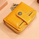 3522 Short Anti-magnetic RFID Wallet Multi-function Wallet for Ladies, with Card Slots(Yellow)