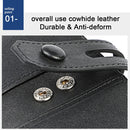 LT3529 Retro Crazy Horse Texture Double Zipper Anti-magnetic RFID Chain Wallet with Card Slots (Black)