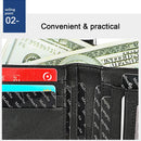 LT3529 Retro Crazy Horse Texture Double Zipper Anti-magnetic RFID Chain Wallet with Card Slots (Red)