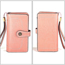 3555 Large Capacity Long Multi-function Anti-magnetic RFID Wallet Clutch for Ladies with Card Slots (Pink)