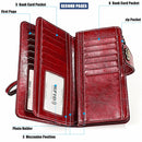 3555 Large Capacity Long Multi-function Anti-magnetic RFID Wallet Clutch for Ladies with Card Slots (Yellow)