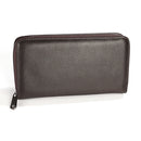 KB196 Top-grain Leather Large Capacity Multi-function 36-Bit Anti-magnetic RFID Organ Card Package Wallet(Coffee)