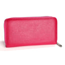 KB196 Top-grain Leather Large Capacity Multi-function 36-Bit Anti-magnetic RFID Organ Card Package Wallet(Rose Red)
