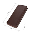 Antimagnetic RFID Genuine Leather Passport / Card Holder / Car Keys Package(Coffee)