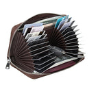 Antimagnetic RFID Genuine Leather Passport / Card Holder / Car Keys Package(Coffee)