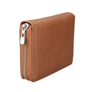 Antimagnetic RFID Multi-functional Genuine Leather Card Package(Amber)
