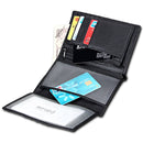 8219 Antimagnetic RFID Men Multi-functional Wallet Card Bag Passport Package