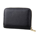 KB132 Female Style Full Grain Cow Leather Multifunctional RFID Wallet/ Card Bag/ Driving License Package(Black)