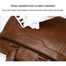 WEIXIER 15036-4 Multifunctional Men Business Handbag Computer Briefcase Single Shoulder Bag with Handbag (Brown)