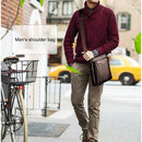 WEIXIER 18067 Men Leisure Style PU Leather Single Shoulder Bag (Brown)