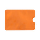 100 PCS Aluminum Foil RFID Blocking Credit Card ID Bank Card Case Card Holder Cover, Size: 9 x 6.3cm (Orange)