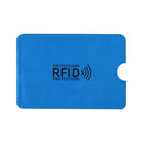 100 PCS Aluminum Foil RFID Blocking Credit Card ID Bank Card Case Card Holder Cover, Size: 9 x 6.3cm (Blue)