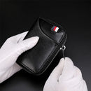 KB155 Antimagnetic RFID Zipper Leather Large-capacity Cards Holder Wallet(Coffee)