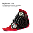 KB187 Litchi Texture Leather Large-capacity Card Holder Wallet(Coffee)