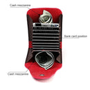 KB187 Litchi Texture Leather Large-capacity Card Holder Wallet(Coffee)