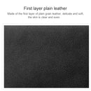 KB187 Litchi Texture Leather Large-capacity Card Holder Wallet(Coffee)