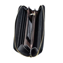 907 Antimagnetic RFID Women Flower Pattern Large Capacity Hand Wallet Purse Phone Bag with Card Slots(Colour)