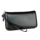 907 Antimagnetic RFID Women Flower Pattern Large Capacity Hand Wallet Purse Phone Bag with Card Slots(Green)