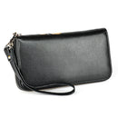 907 Antimagnetic RFID Women Flower Pattern Large Capacity Hand Wallet Purse Phone Bag with Card Slots(Yellow)
