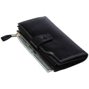 8236 Antimagnetic RFID Multi-function Oil Wax Leather Lady Wallet Large-capacity Purse (Coffee)
