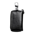 9101 Multi-function Waist Hanging Oil Wax Leather Zipper Wallet Keys Holder Bag(Black)