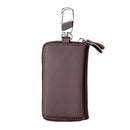 9101 Multi-function Waist Hanging Oil Wax Leather Zipper Wallet Keys Holder Bag(Coffee)