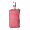 9101 Multi-function Waist Hanging Oil Wax Leather Zipper Wallet Keys Holder Bag(Pink)