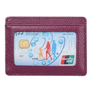 KB37 Antimagnetic RFID Litchi Texture Leather Card Holder Wallet Billfold for Men and Women (Purple)