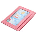 KB37 Antimagnetic RFID Litchi Texture Leather Card Holder Wallet Billfold for Men and Women (Rose Red)