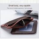 KB37 Antimagnetic RFID Litchi Texture Leather Card Holder Wallet Billfold for Men and Women (Brown)