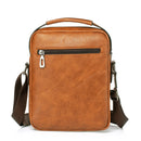 WEIXIER 8683 Large Capacity Retro PU Leather Men Business Handbag Crossbody Bag (Light Brown)