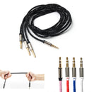 2pcs 3.5mm Jack Audio Cable Jack 3.5 Male to Male Audio Aux Car Headphone Cord