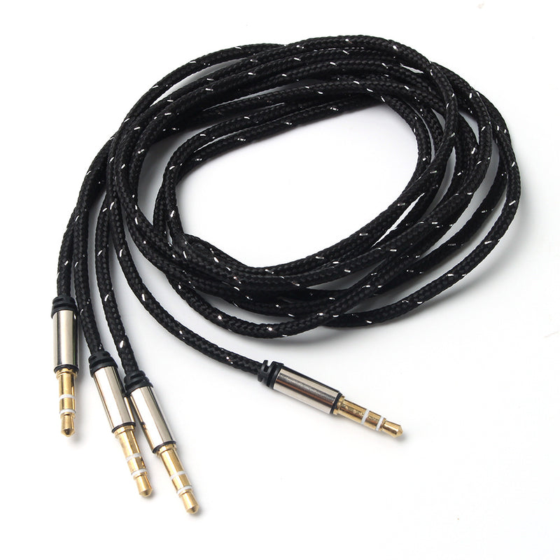 2pcs 3.5mm Jack Audio Cable Jack 3.5 Male to Male Audio Aux Car Headphone Cord