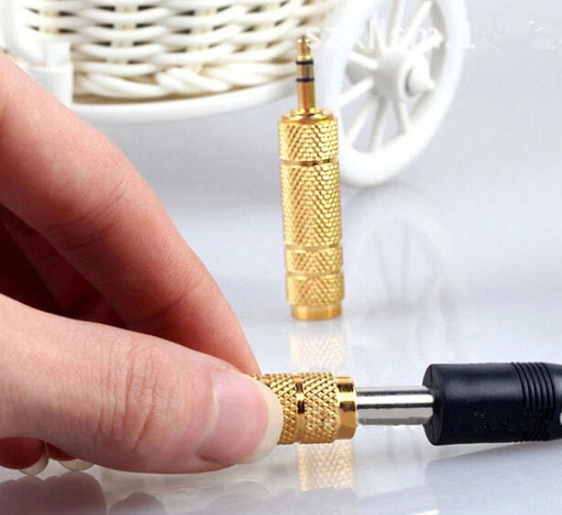 3.5mm Male to 6.5mm Female Adapter Converter Jack Plug Stereo Audio Headphone