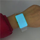 LED Slap Bracelet Glowing Wrist Band Arms Light Up Party Night Running